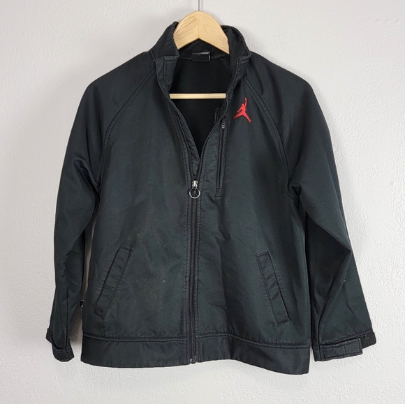 Jordan Other - Air Jordan Jumpman Track ZIP Jacket Youth size M Med 10/12 Black Red